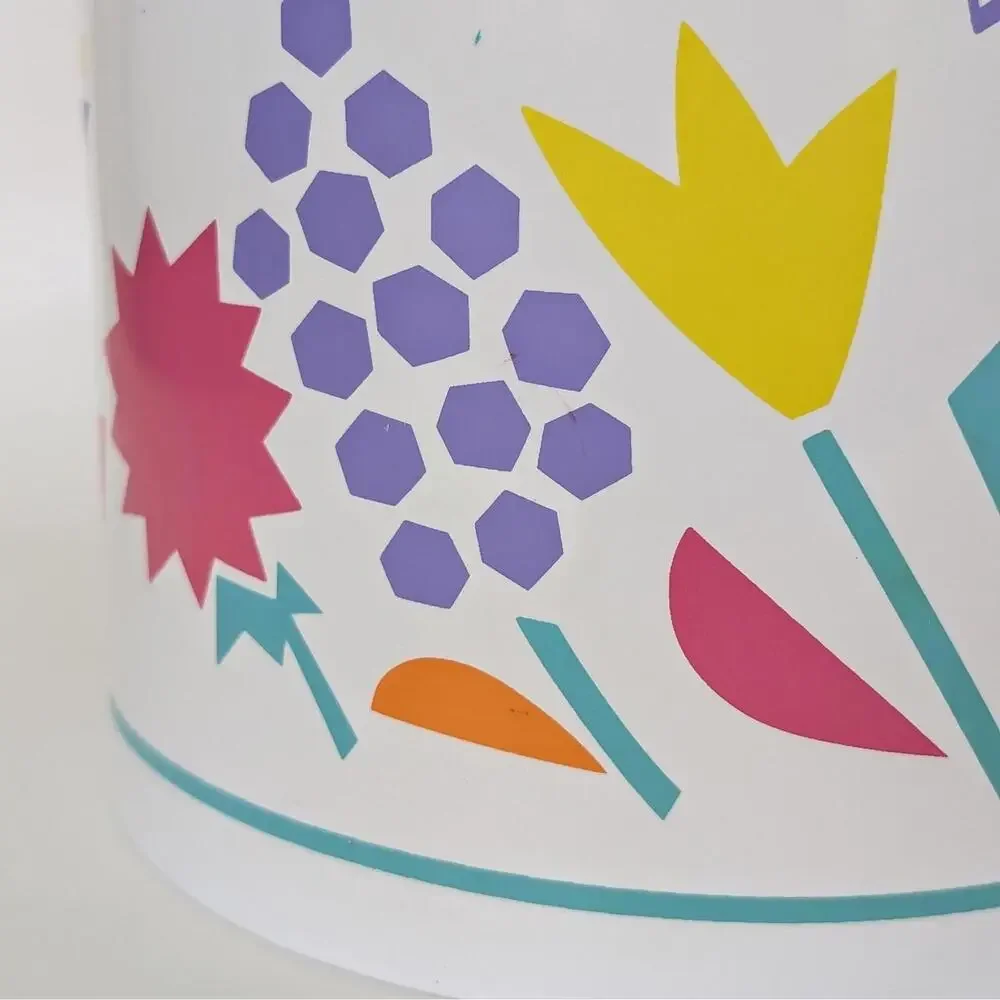 1980s Vintage Floral Ice Bucket